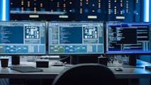 Data center office desk