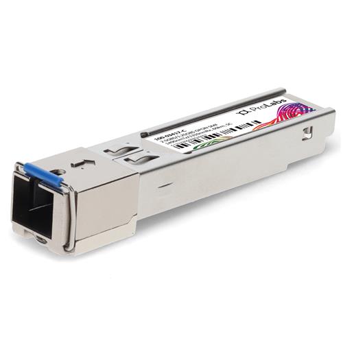 Picture of Calix® 100-03417 Compatible TAA 2.4Gbs/1.2Gbs-C+ SFP Transceiver (SMF, 1490nmTx/1310nmRx, 60km, SC)