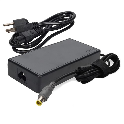 Picture for category Lenovo® 40Y7659 Compatible 90W 20V at 4.5A Black 5.5 mm x 2.5 mm Laptop Power Adapter and Cable