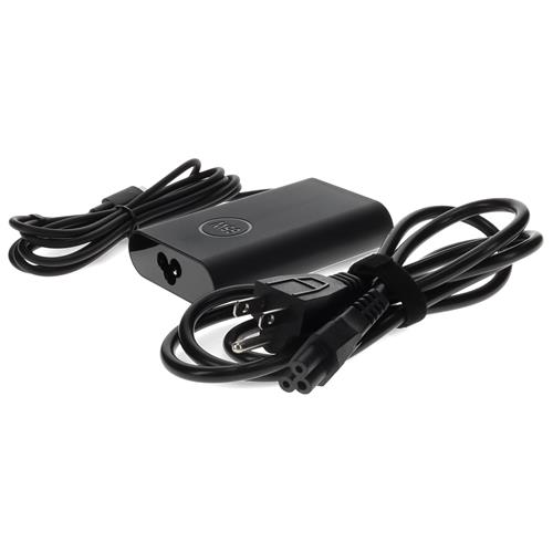 Picture of Dell® 492-BCBI Compatible 65W 20V at 3.25A USB-C Laptop Power Adapter and Cable