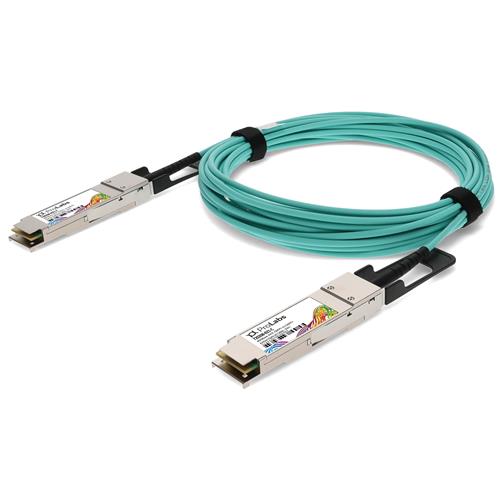 Picture of HP® 720208-B21 Compatible TAA Compliant 40GBase-AOC QSFP+ Active Optical Cable (850nm, MMF, 10m)