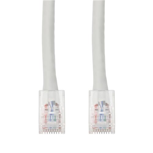 Picture of 6in White CAT 5E PVC Ethernet Cable Non-Booted RJ-45 M/M