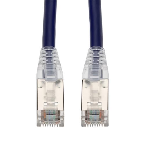 Picture of 100ft Purple CAT 6 Shielded PVC Ethernet Cable Snagless Easy Clear Boot RJ-45 M/M