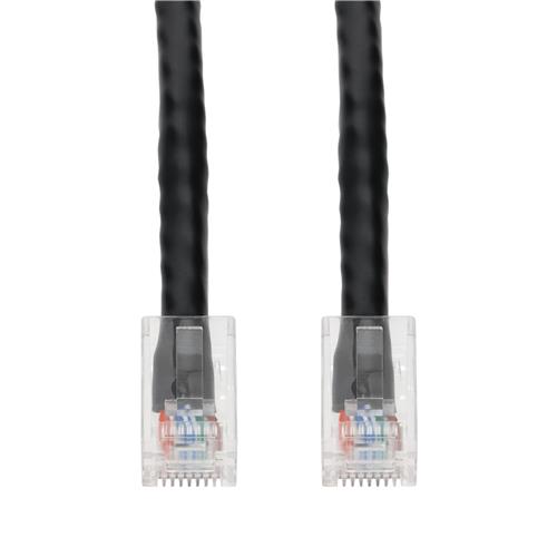 Picture of 10ft Black CAT 5E PVC Ethernet Cable Non-Booted RJ-45 M/M