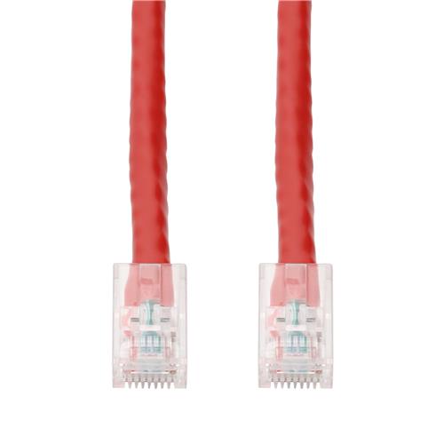 Picture of 10ft Red CAT 5E PVC Ethernet Cable Non-Booted RJ-45 M/M