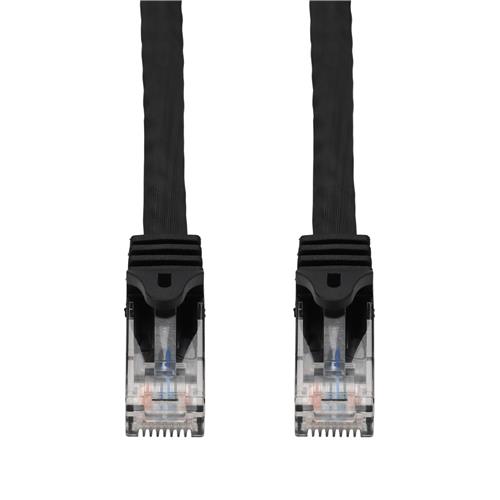 Picture of 10ft Black CAT 6 PVC Ethernet Cable Snagless Easy Boot RJ-45 M/M
