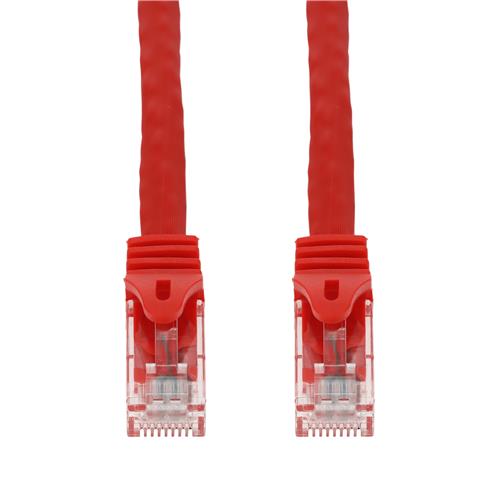 Picture of 10ft Red CAT 6 PVC Ethernet Cable Snagless Easy Boot RJ-45 M/M