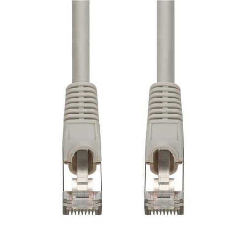 Picture of 10ft Gray CAT 7 Shielded (S/FTP) PVC Ethernet Cable Snagless Bubble Boot RJ-45 M/M