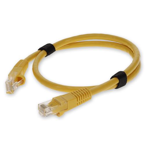 Picture of 10m Yellow CAT 6A PVC Ethernet Cable Snagless Bubble Boot RJ-45 M/M