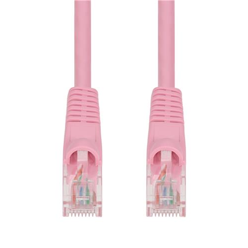 Picture of 14ft RJ-45 (Male) to RJ-45 (Male) Cat5e Straight Pink UTP Copper PVC Patch Cable