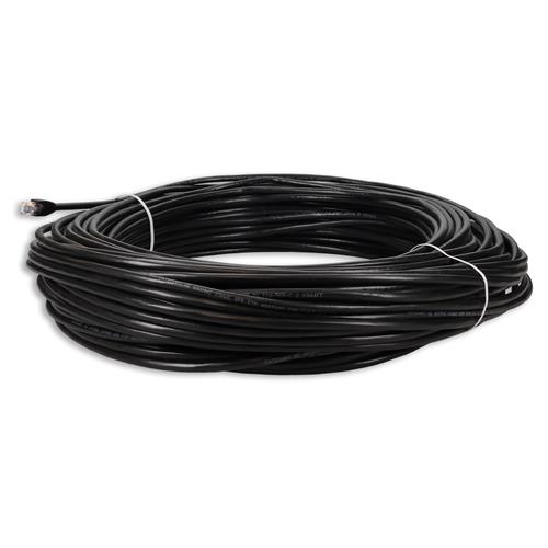 Picture of 165ft Black CAT 6 PVC Ethernet Cable Snagless Bubble Boot Outdoor RJ-45 M/M