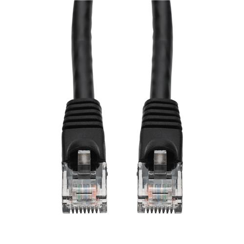Picture of 18ft Black CAT 6 PVC Ethernet Cable Snagless Bubble Boot RJ-45 M/M