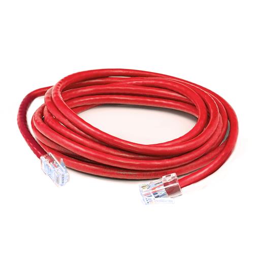 Picture of 1ft Red CAT 6 PVC Ethernet Cable Non-Booted Crossover RJ-45 M/M