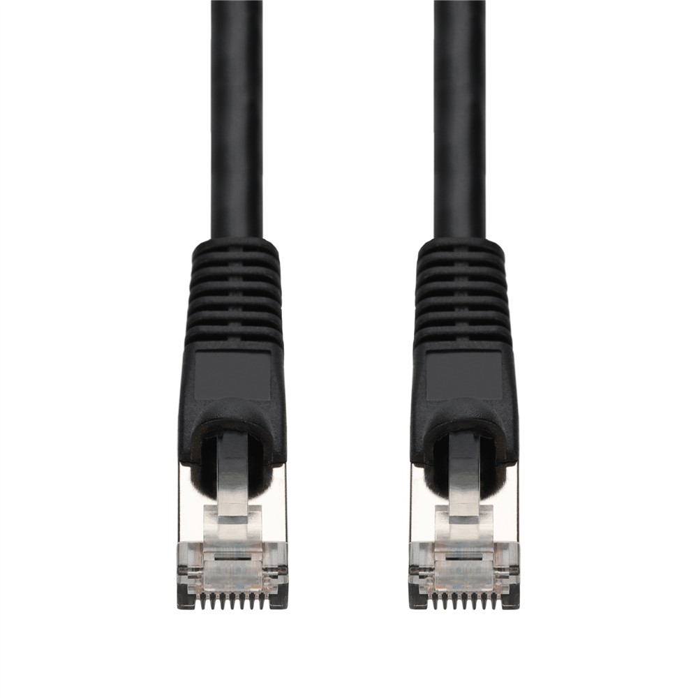 Picture of 50-Pack 1ft Gray CAT 6A PVC Ethernet Cable Snagless Bubble Boot RJ-45 M/M Bulk Bag Packaged, No Twist Ties
