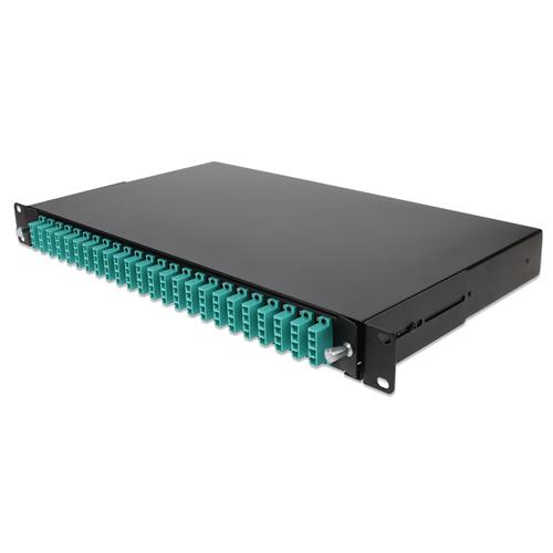 Picture for category 19-inch Rack Mount 1U Patch Panel with 48 LC Duplex, Multi-Mode OM4
