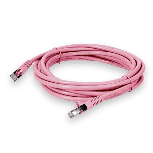 Picture of 20ft Pink CAT 6 Shielded PVC Ethernet Cable Snagless Easy Clear Boot RJ-45 M/M