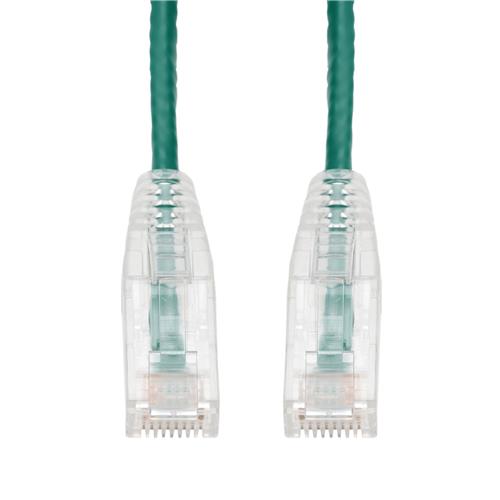 Picture of 20ft Green CAT 6 Slim PVC Ethernet Cable Snagless Clear-Claw RJ-45 M/M
