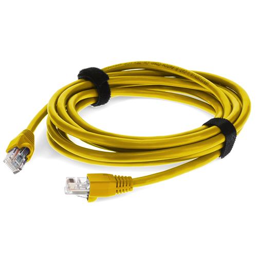 Picture of 2m Yellow CAT 5E PVC Ethernet Cable Snagless Bubble Boot RJ-45 M/M
