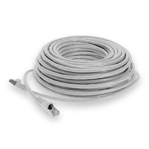 Picture of 300ft White CAT 7 Shielded (S/FTP) PVC Ethernet Cable Snagless Bubble Boot RJ-45 M/M