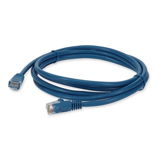 Picture of 3ft Blue CAT 5E PVC Ethernet Cable Snagless Bubble Boot RJ-45 M/M