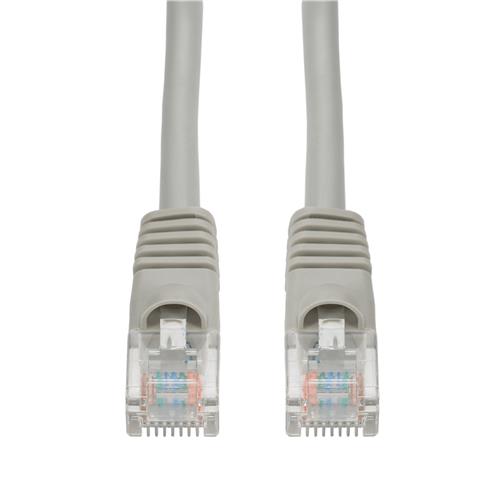 Picture of 3ft Gray CAT 5E PVC Ethernet Cable Snagless Bubble Boot RJ-45 M/M