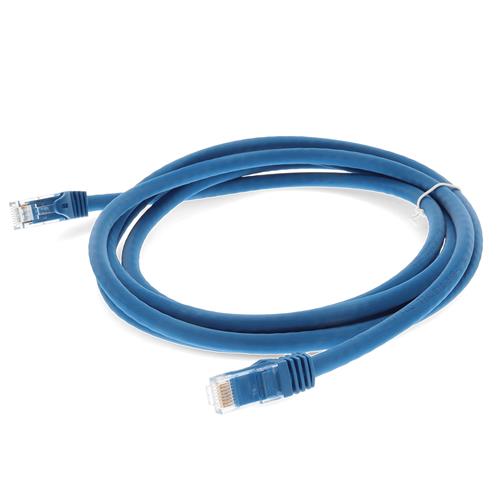 Picture of 25-Pieces of 3ft Blue CAT 6A PVC Ethernet Cables Snagless Bubble Boot RJ-45 M/M