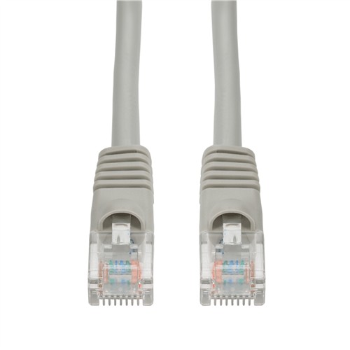 Picture of 100-Pack 3ft Gray CAT 6 PVC Ethernet Cable Snagless Bubble Boot RJ-45 M/M Bulk Bag Packaged, No Twist Ties