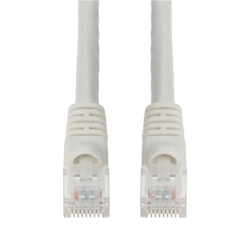 Picture of 40ft White CAT 6 PVC Ethernet Cable Snagless Bubble Boot RJ-45 M/M