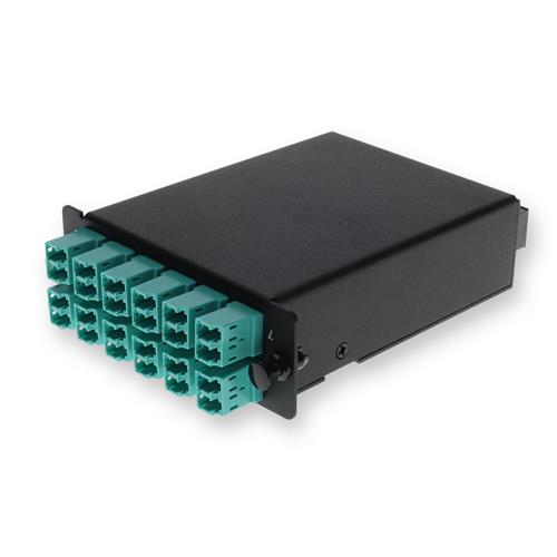 Picture for category 4-Bay Cassette 3x 12-Fiber MPO In, 12 LC Duplex Out, Multi-mode Duplex OM4