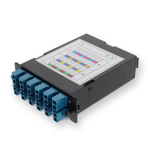 Picture for category 4-Bay Cassette 3x 12-Fiber MPO In, 12 LC Duplex Out, Single-mode Duplex OS2