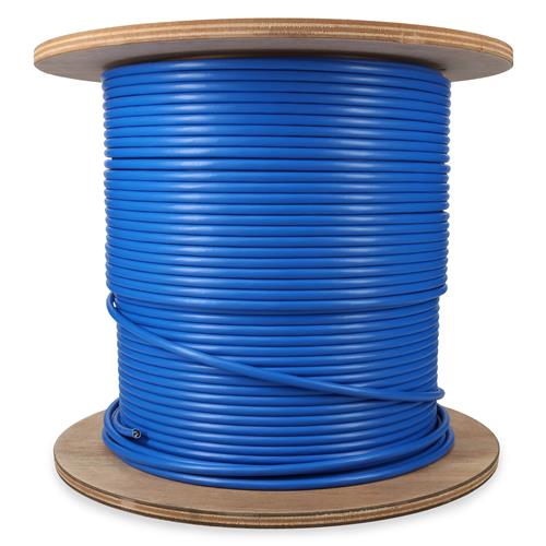 Picture of 500ft Non-Terminated Blue CAT 6A Shielded Plenum-Rated Bulk Cable