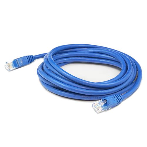 Picture of 50ft Blue CAT 6 Shielded PVC Ethernet Cable Snagless Easy Clear Boot RJ-45 M/M