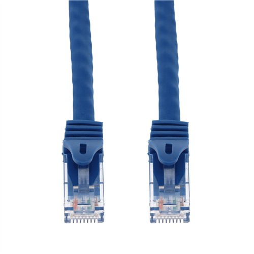 Picture of 55ft Blue CAT 6 PVC Ethernet Cable Snagless Easy Boot RJ-45 M/M