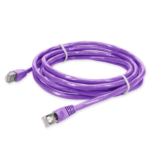 Picture of 5ft Violet CAT 6 Shielded PVC Ethernet Cable Snagless Easy Clear Boot RJ-45 M/M
