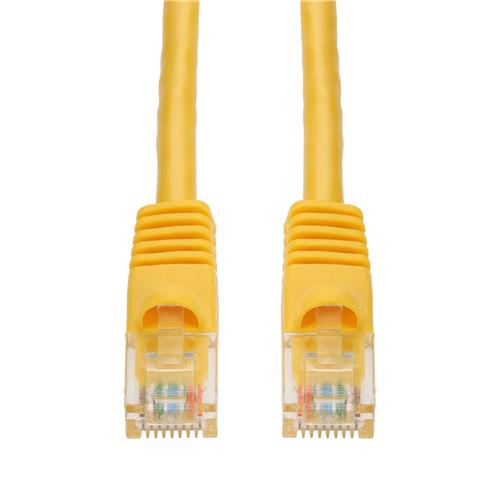 Picture of 6ft Yellow CAT 6 PVC Ethernet Cable Snagless Bubble Boot RJ-45 M/M