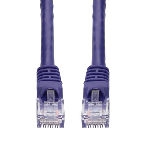 Picture of 7ft Purple CAT 6 PVC Ethernet Cable Snagless Bubble Boot RJ-45 M/M