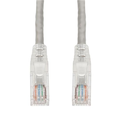 Picture of 7ft Gray CAT 6A PVC Ethernet Cable Snagless Easy Clear Boot TAA RJ-45 M/M