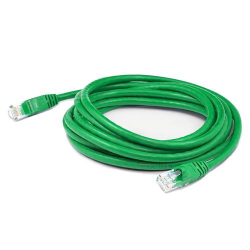 Picture of 7ft Green CAT 6A Shielded PVC Ethernet Cable Snagless Easy Clear Boot RJ-45 M/M