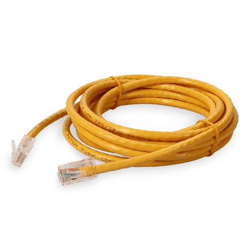 Picture of 7ft Yellow CAT 6 PVC Ethernet Cable Non-Booted RJ-45 M/M