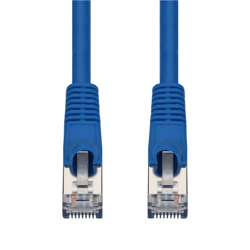 Picture of 7ft Blue CAT 7 Shielded (S/FTP) PVC Ethernet Cable Snagless Bubble Boot RJ-45 M/M