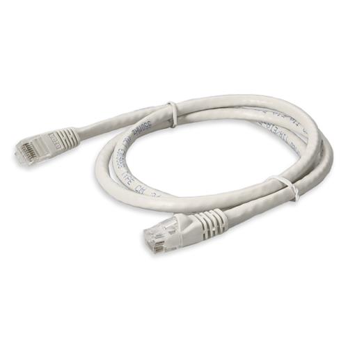 Picture of 8ft White CAT 6 PVC Ethernet Cable Snagless Bubble Boot RJ-45 M/M