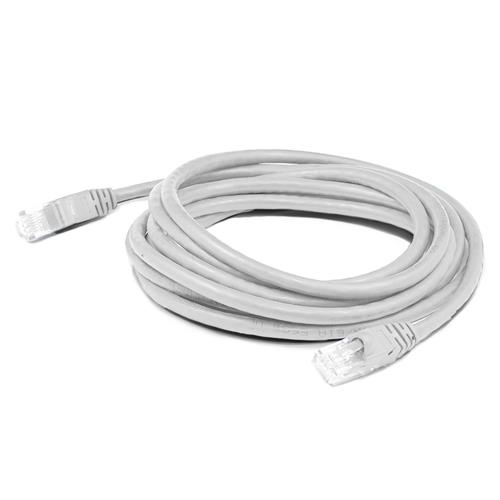 Picture of 8ft White CAT 6A Shielded PVC Ethernet Cable Snagless Easy Clear Boot RJ-45 M/M