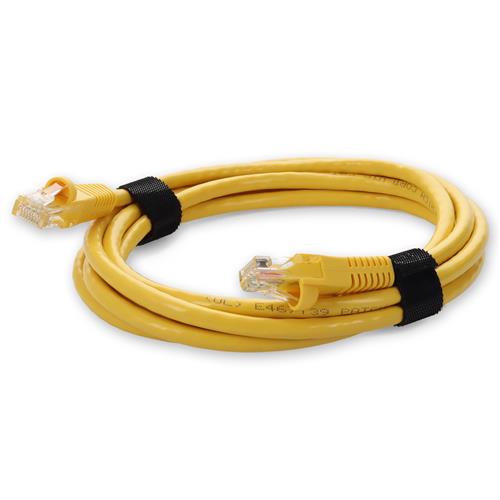 Picture of 9ft Yellow CAT 6 PVC Ethernet Cable Snagless Bubble Boot RJ-45 M/M