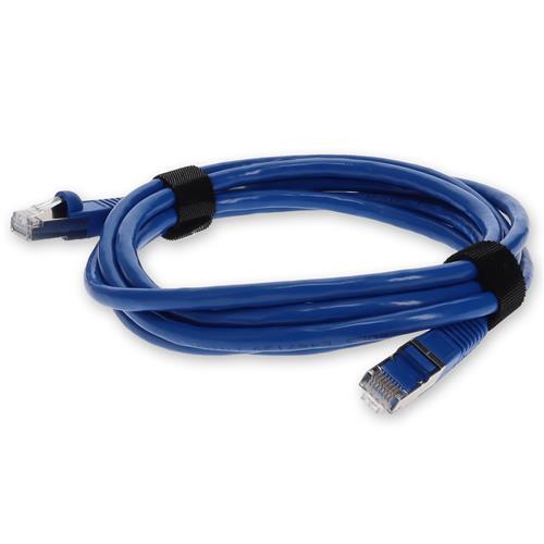 Picture of 9ft Blue CAT 7 Shielded (S/FTP) PVC Ethernet Cable Snagless Bubble Boot RJ-45 M/M
