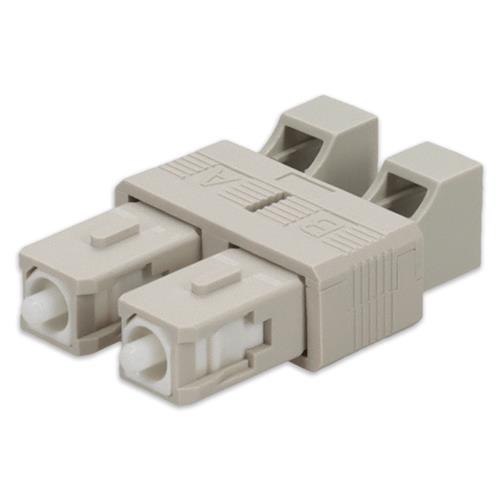 Picture of SC Male to LC Female MMF OM3 Duplex Fiber Optic Adapter