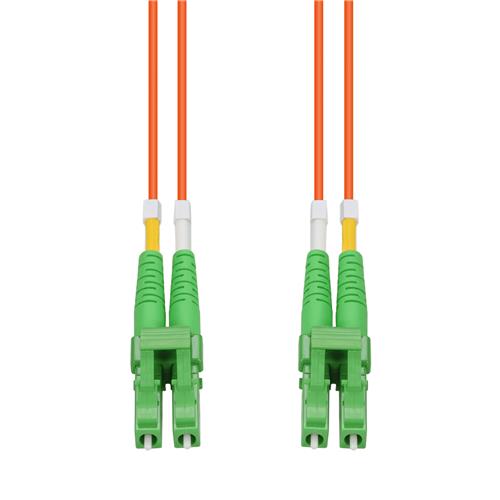 Picture of 0.5m ALC to ALC Orange OM1 Duplex OFNP (Plenum-Rated) MMF Fiber Patch Cable