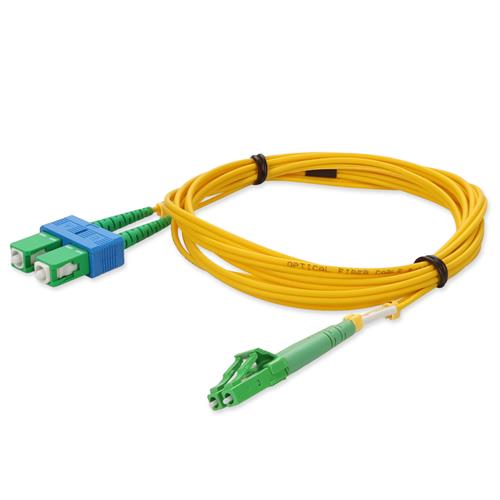Picture of 5m ALC to ASC Yellow OS2 Duplex OFNR (Riser-Rated) SMF Fiber Patch Cable