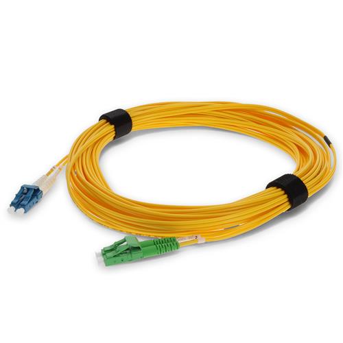 Picture of 10m ALC to LC Yellow OS2 Duplex OFNR (Riser-Rated) SMF Fiber Patch Cable