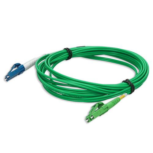 Picture of 3m ALC to LC Green OS2 Duplex OFNR (Riser-Rated) SMF Fiber Patch Cable