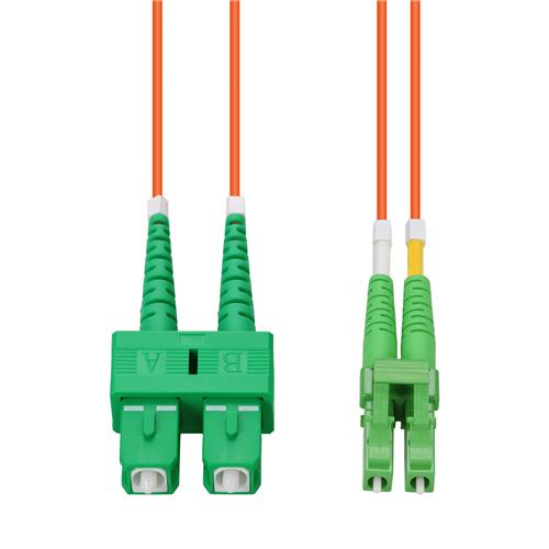 Picture of 0.5m ASC to ALC Orange OM1 Duplex OFNP (Plenum-Rated) MMF Fiber Patch Cable